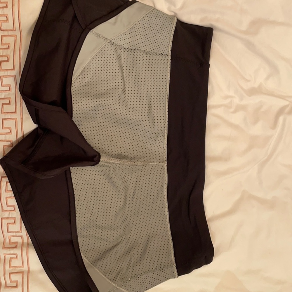Super rare sheer gray and black lululemon shorts